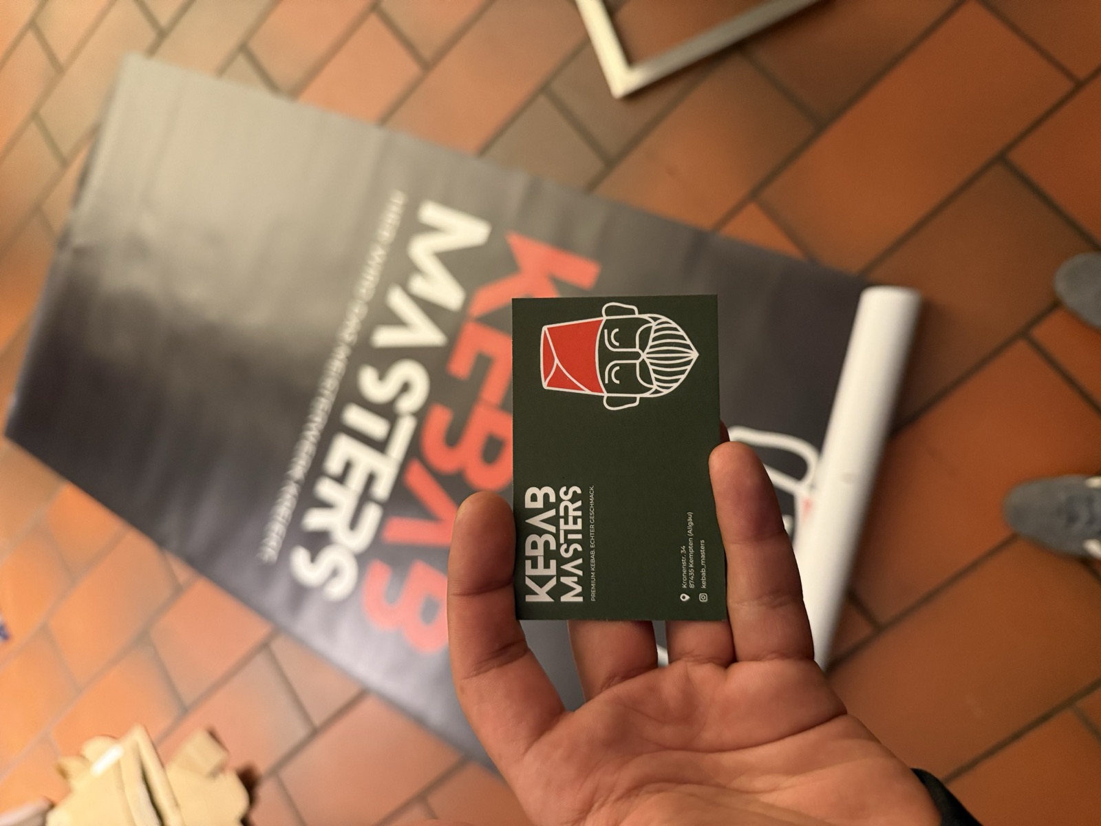 Speisekarte fuer Kebab Masters