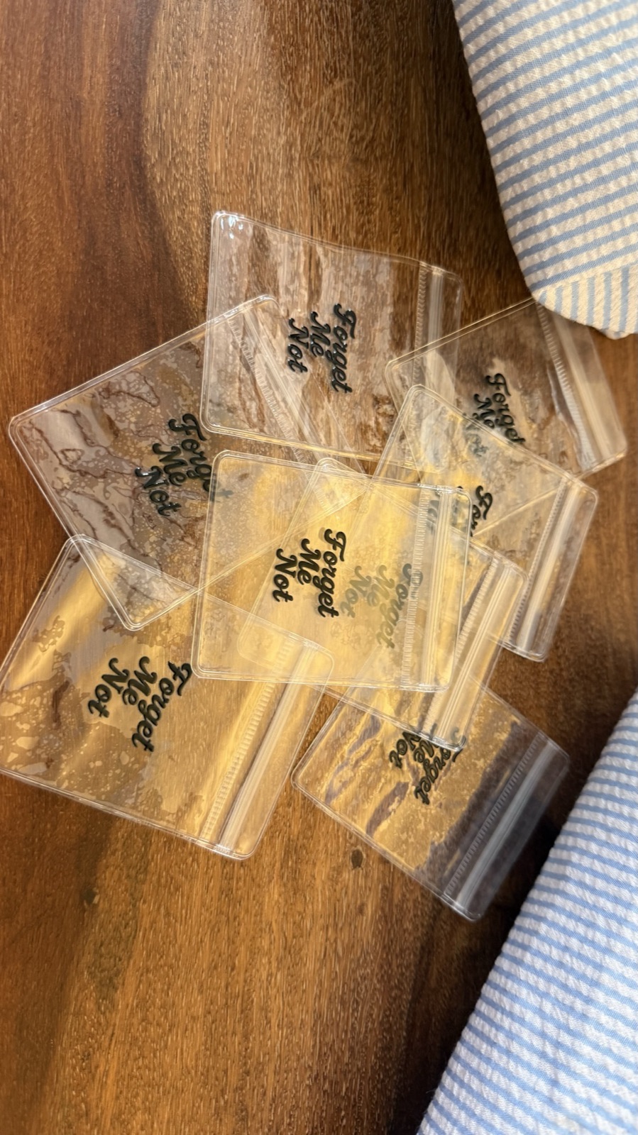 Verpackte bedruckte Kleinteile