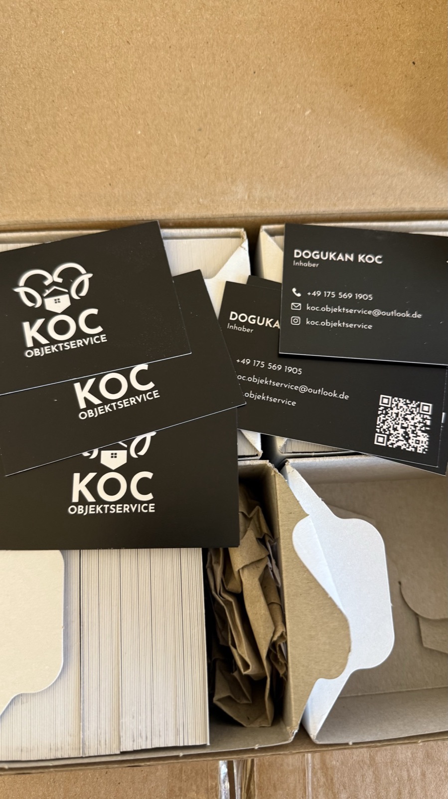 Bedruckte Schachteln für KOC